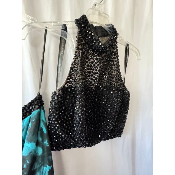 Sherri Hill Mermaid Two-Piece Evening Dress - Size 4 - Picture 6 of 16